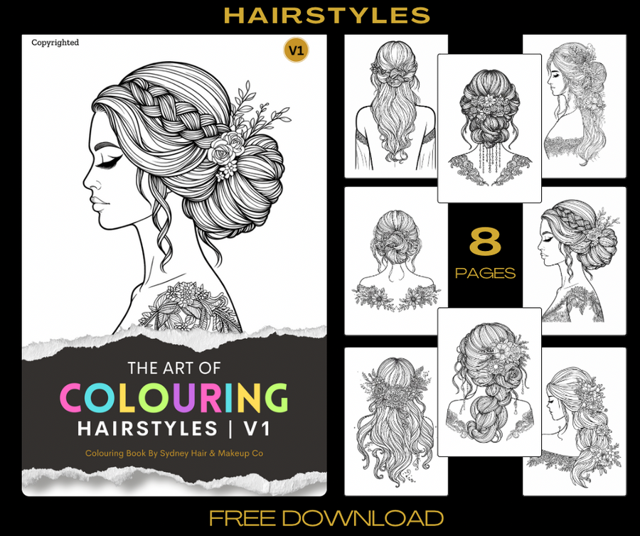 Hairstyle Colouring Book V1