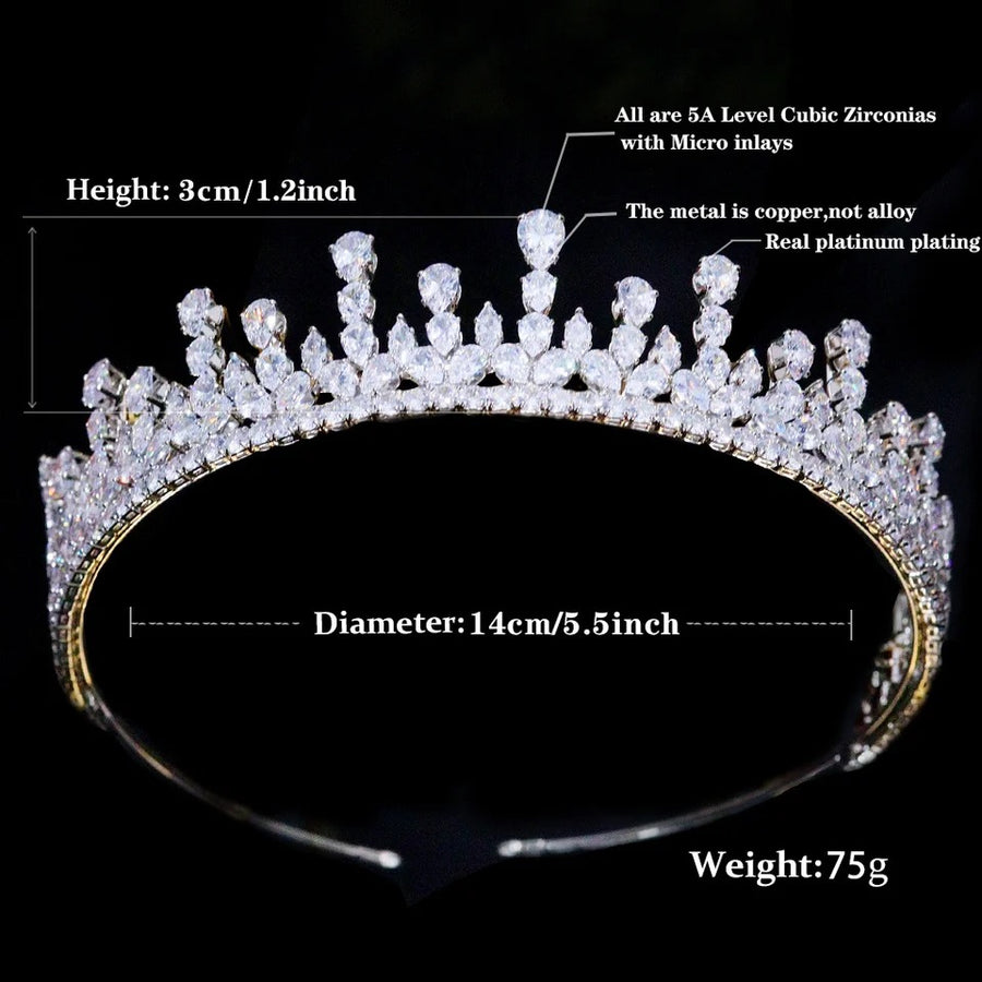 Caroline Bridal Crown l 2 Colours