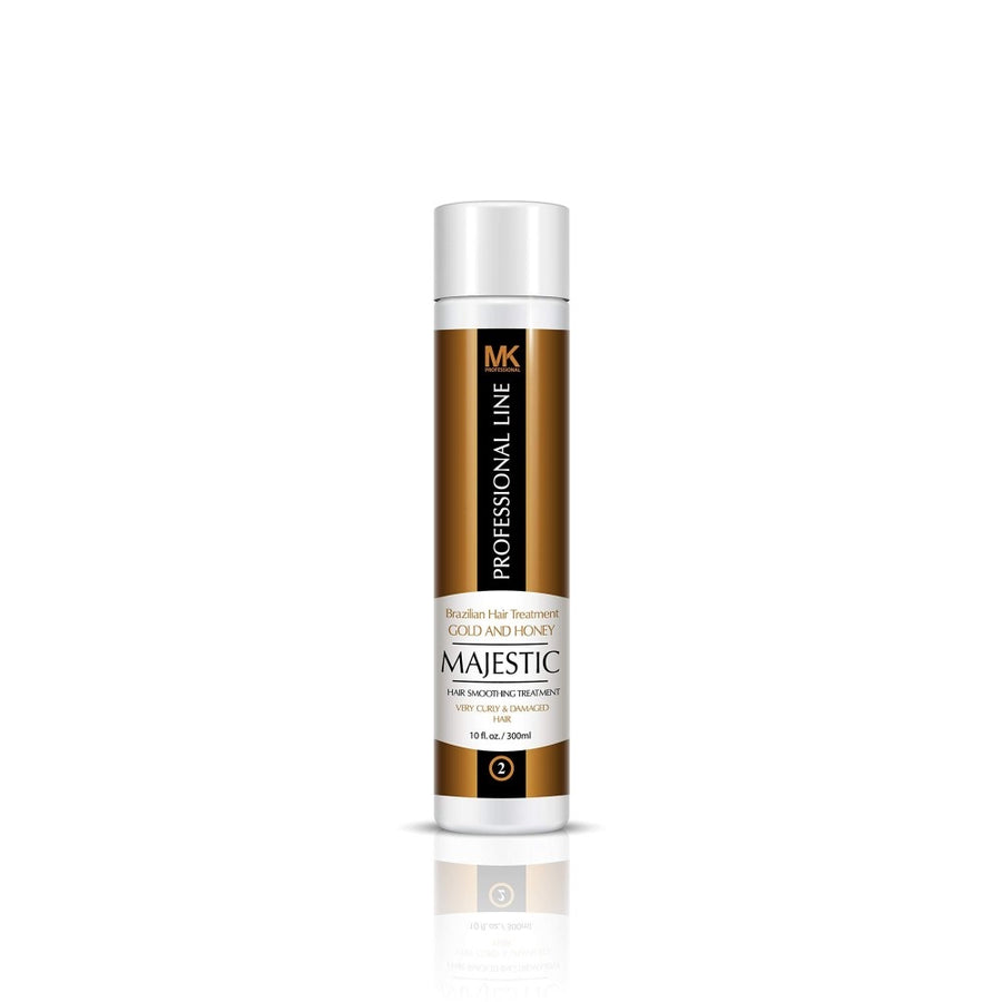 Step 2: Majestic Brazilian Hair Treatment Gold & Honey (Max Strength l Straightener)