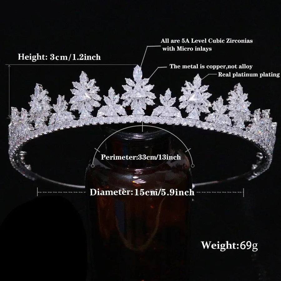 Anamaria Bridal Crown Silver