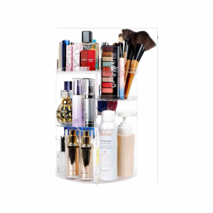 Rotating Makeup Organizer | 360 Spinning Storage Display