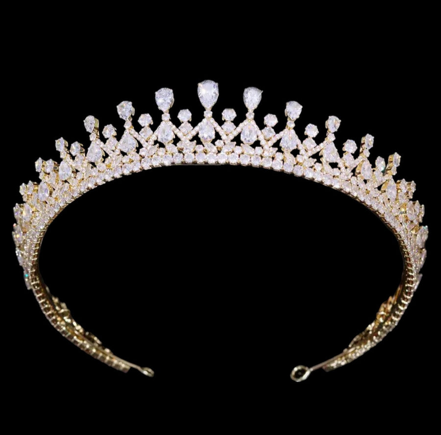 Ana Bridal Crown Gold