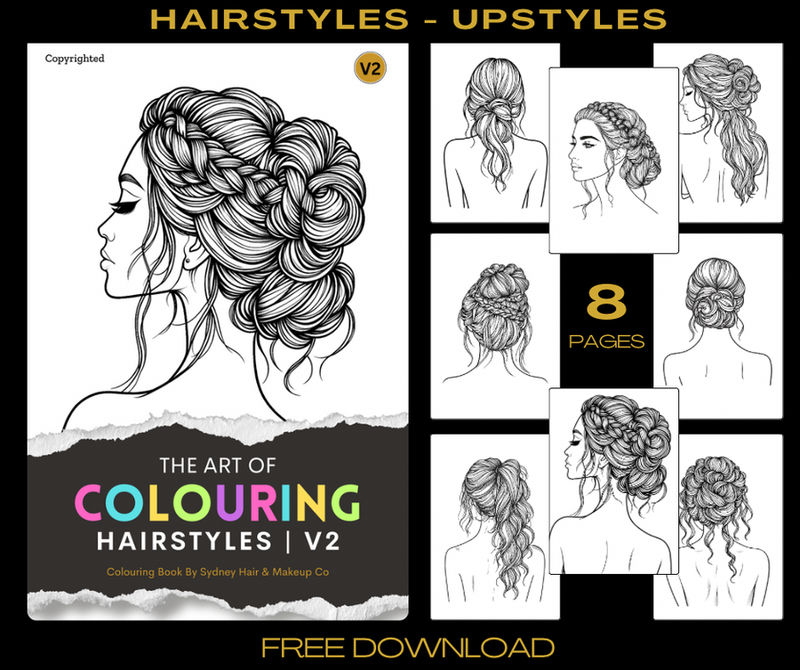 Hairstyle - Upstyle Colouring Book V2