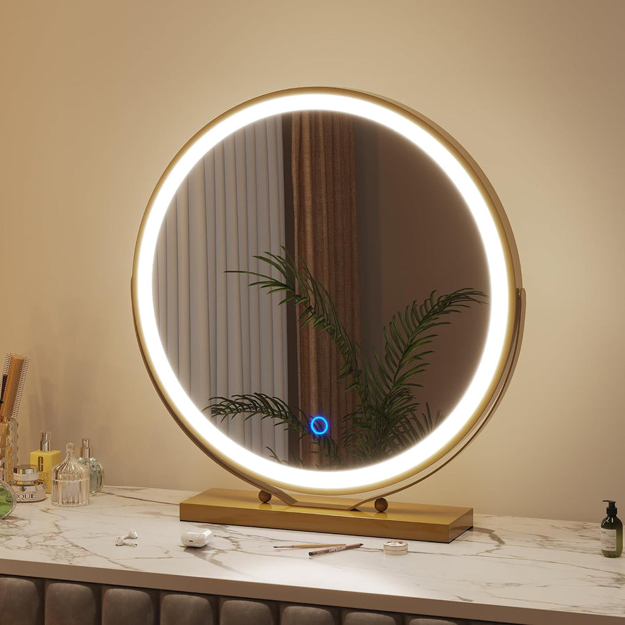 Round LED Makeup Mirror (3 Colours)