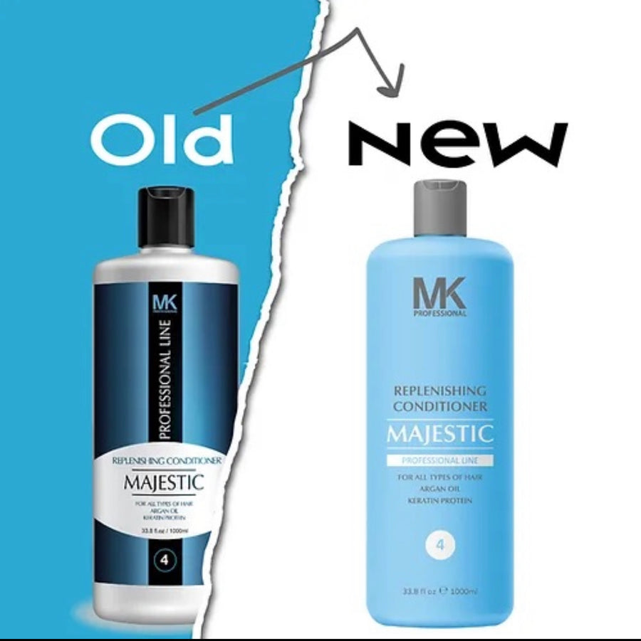 Step 4: MK Professional Replenishing Conditioner Majestic Keratin (After Keratin)