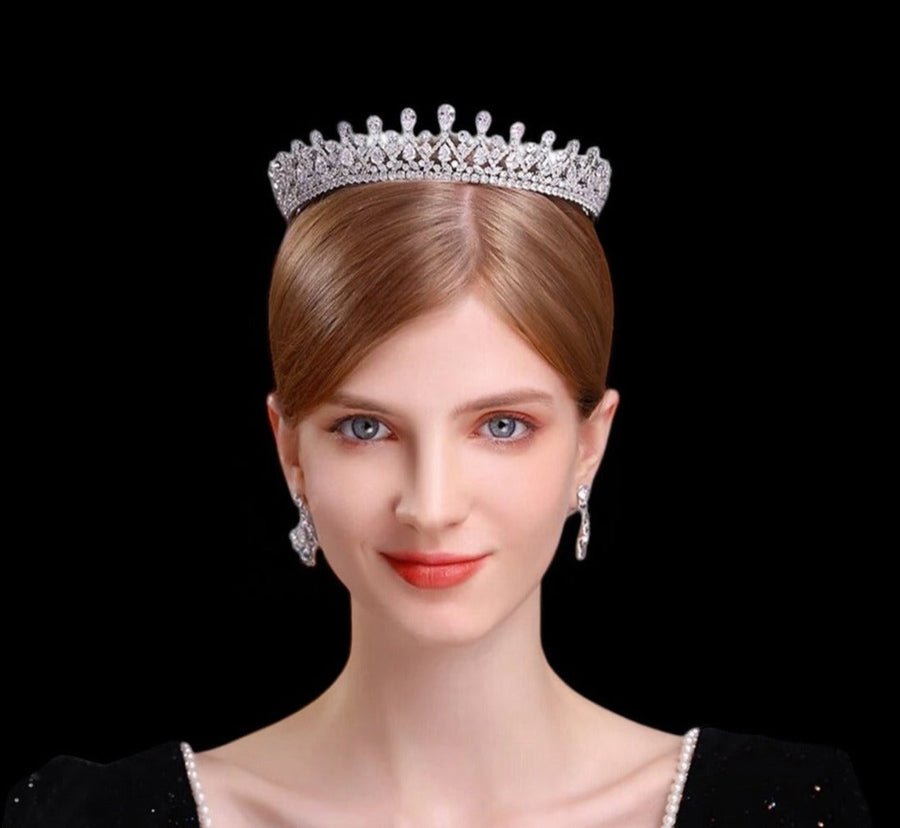 Ana Bridal Crown Silver