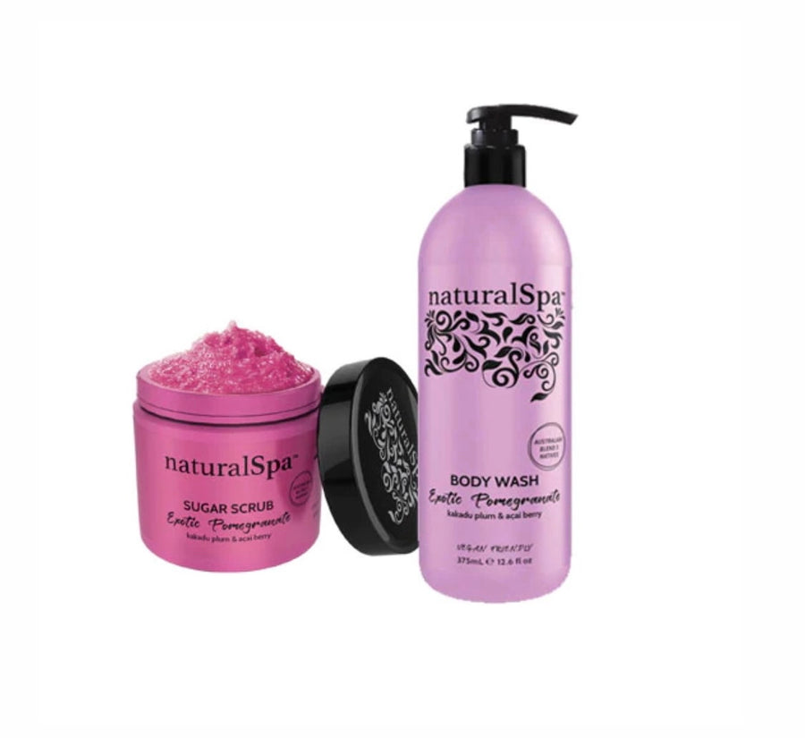 NaturalSpa Exotic Pomegranate Body Care Bundle