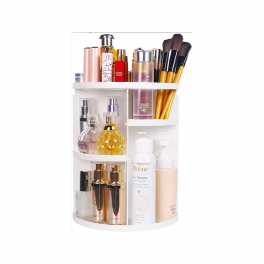 Rotating Makeup Organizer | 360 Spinning Storage Display