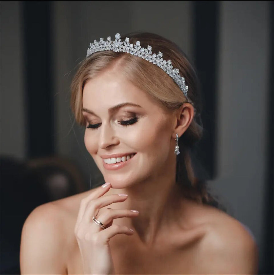 Dajana Bridal Crown Silver