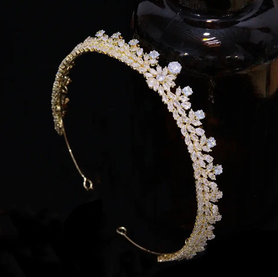 Dajana Bridal Crown Gold