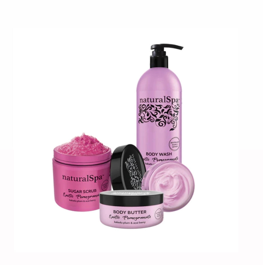 NaturalSpa Exotic Pomegranate Body Care Bundle