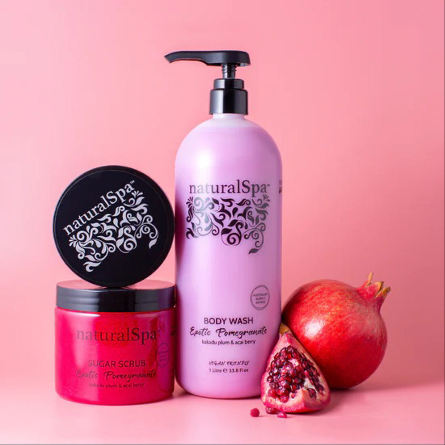 NaturalSpa Exotic Pomegranate Body Care Bundle