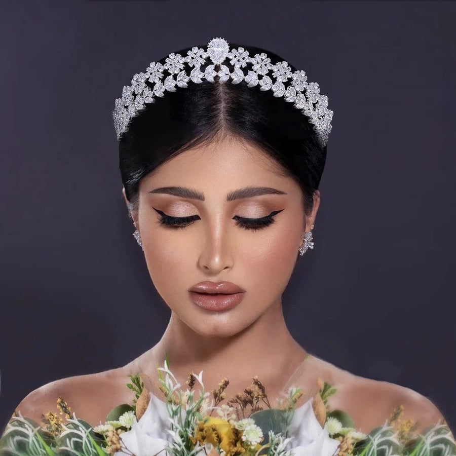 Amira Bridal Crown Gold