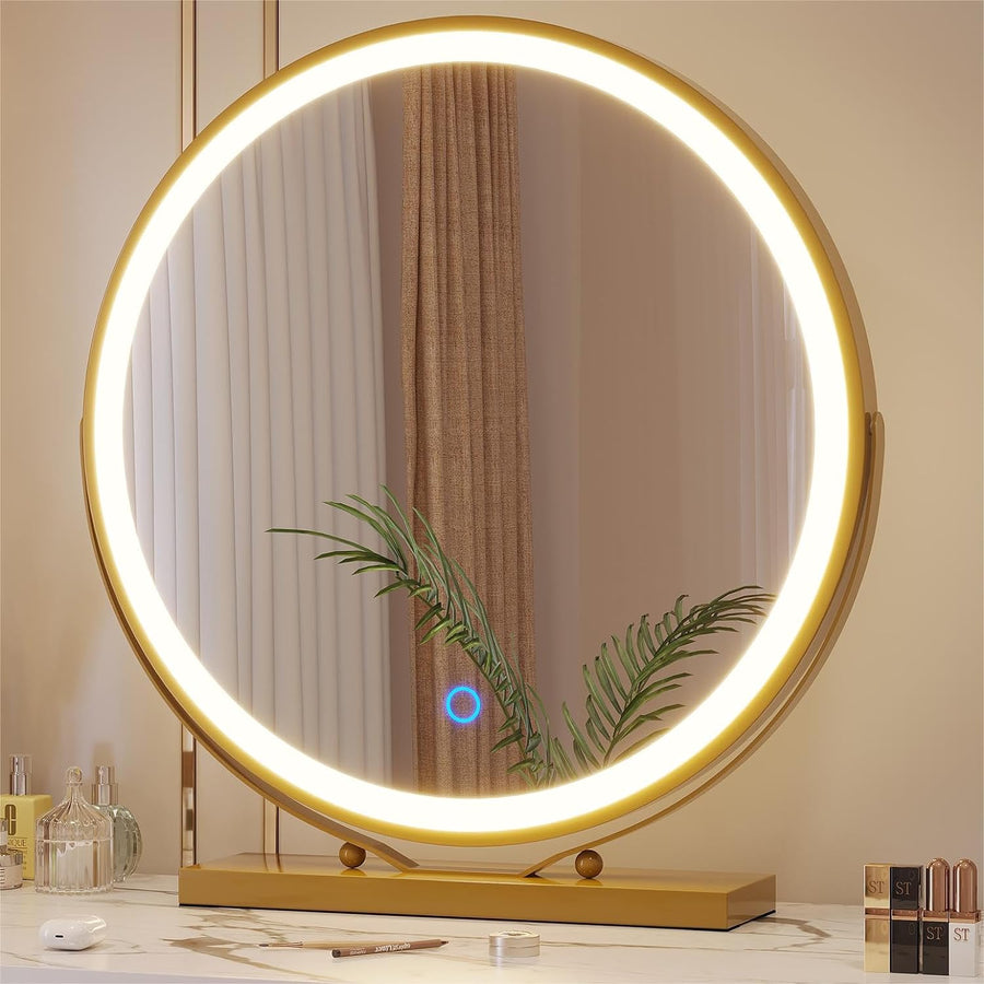 Round LED Makeup Mirror (3 Colours)