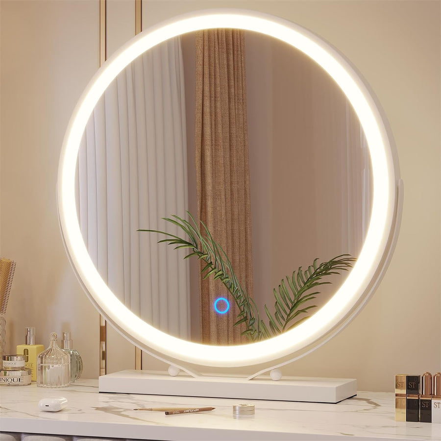 Round LED Makeup Mirror (3 Colours)