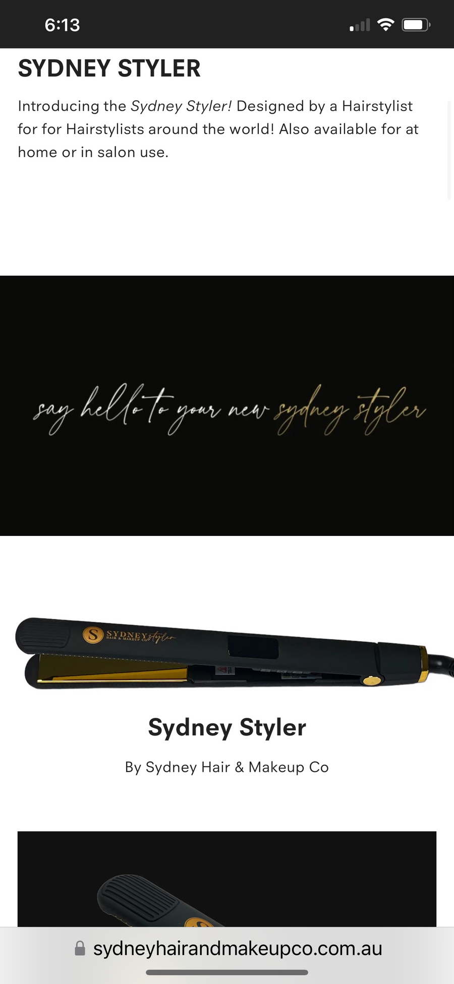 Sydney Styler | Hair Straightener