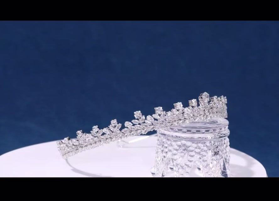 Dajana Bridal Crown Silver