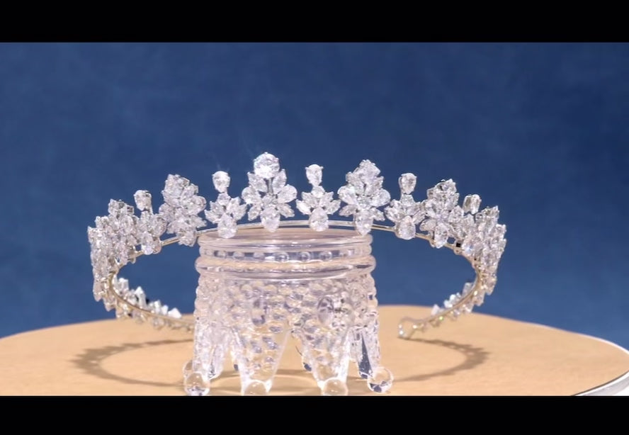 Seraphina Bridal Crown Silver