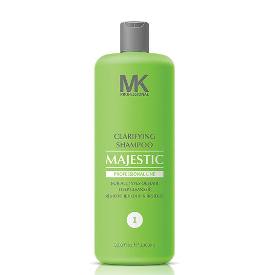 Step 1: MK Professional Clarifying Shampoo Majestic Keratin