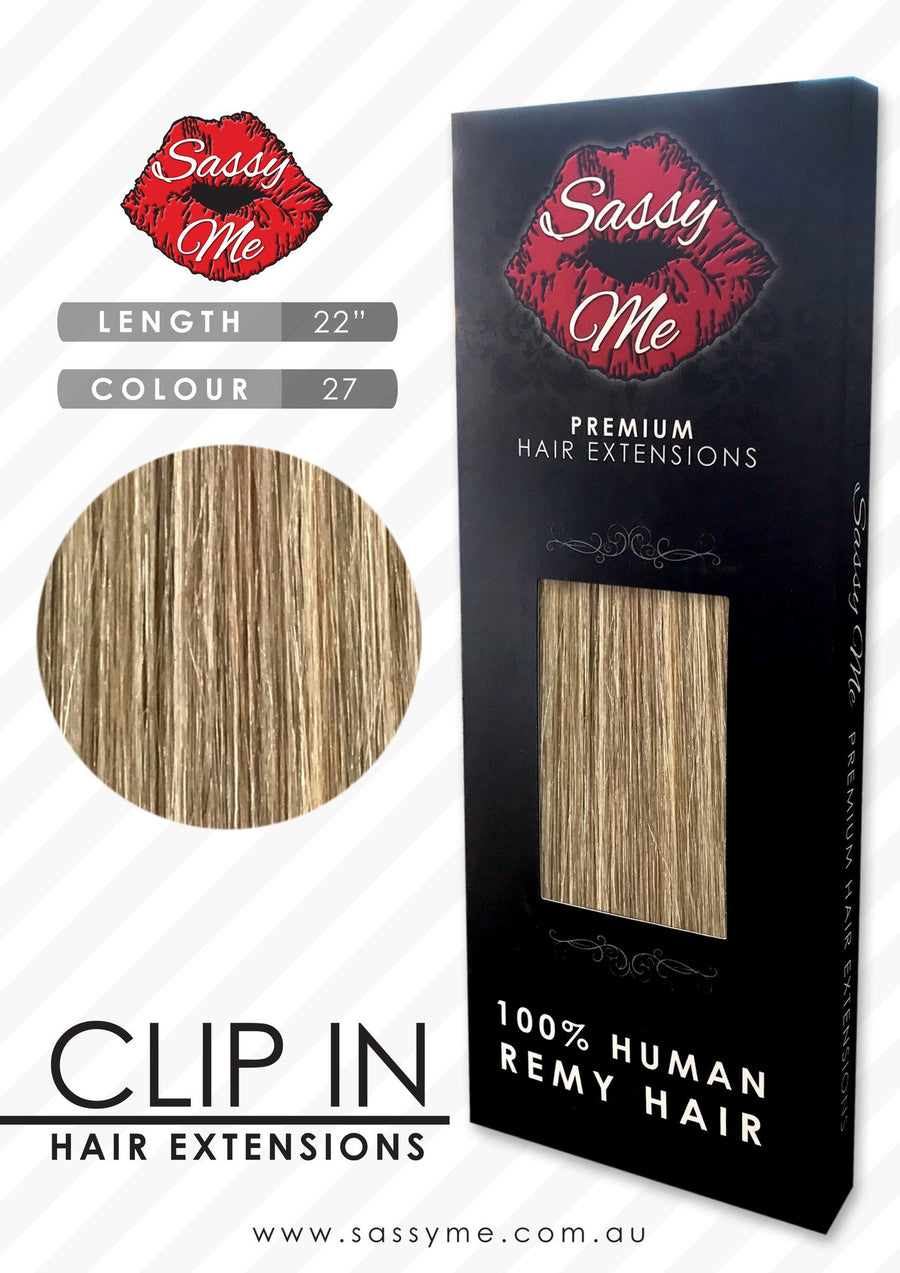 #27 Beige Blonde - Clip In Hair Extensions