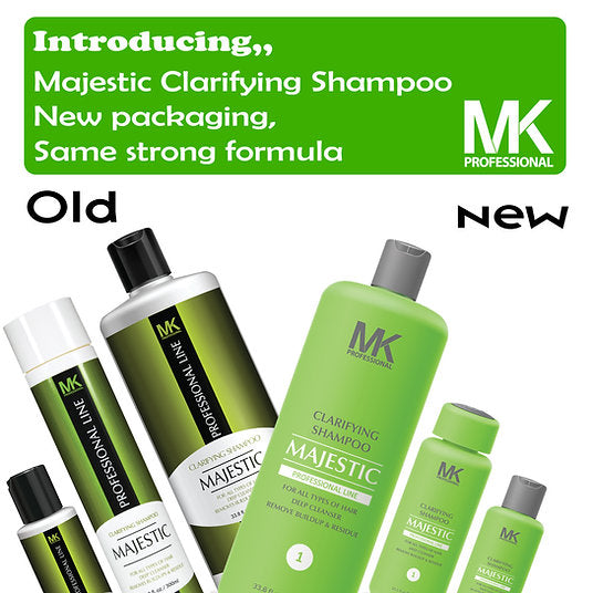 Step 1: MK Professional Clarifying Shampoo Majestic Keratin