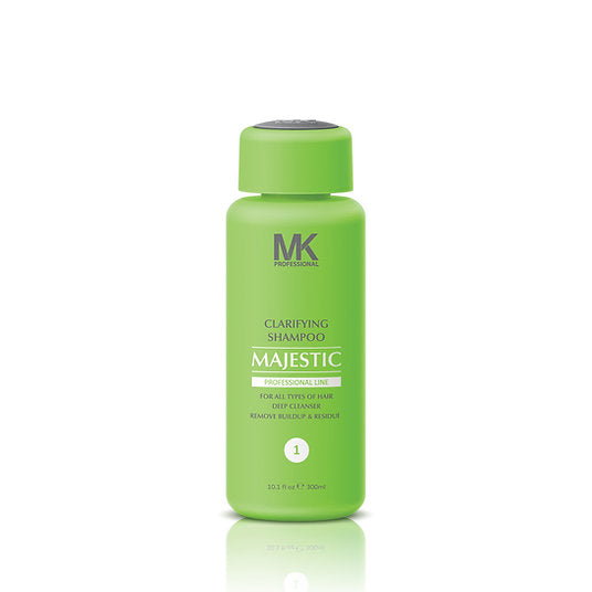 Step 1: MK Professional Clarifying Shampoo Majestic Keratin