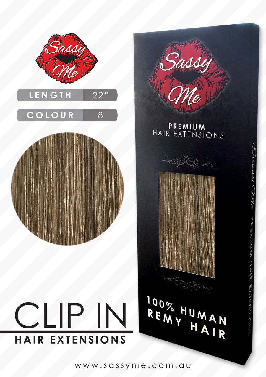 #8 Cinnamon - Clip In Hair Extensions