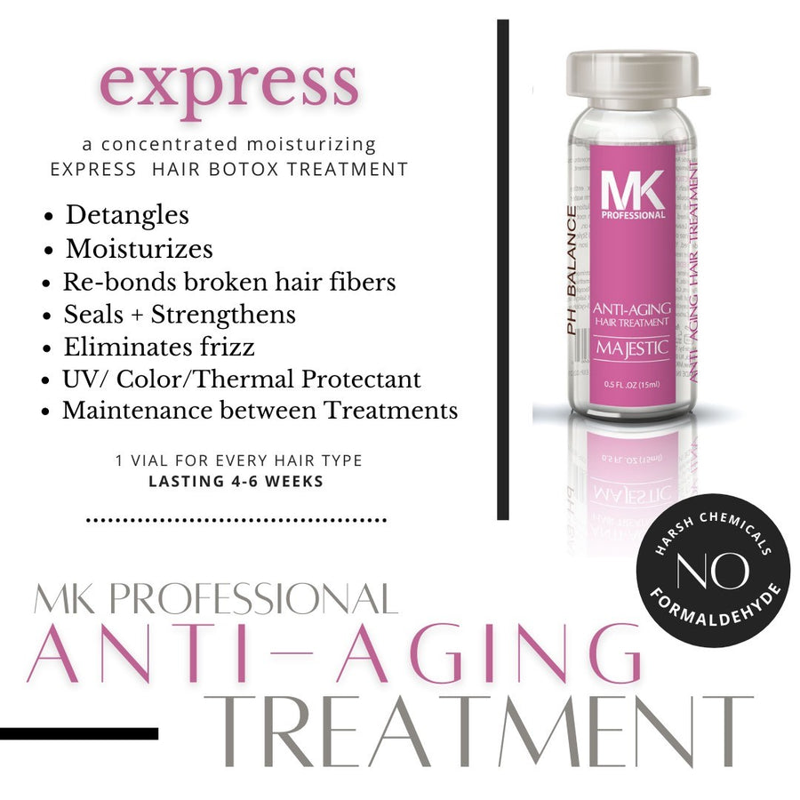 MK Professional Anti Aging Hair Treatment Vials Majestic Keratin