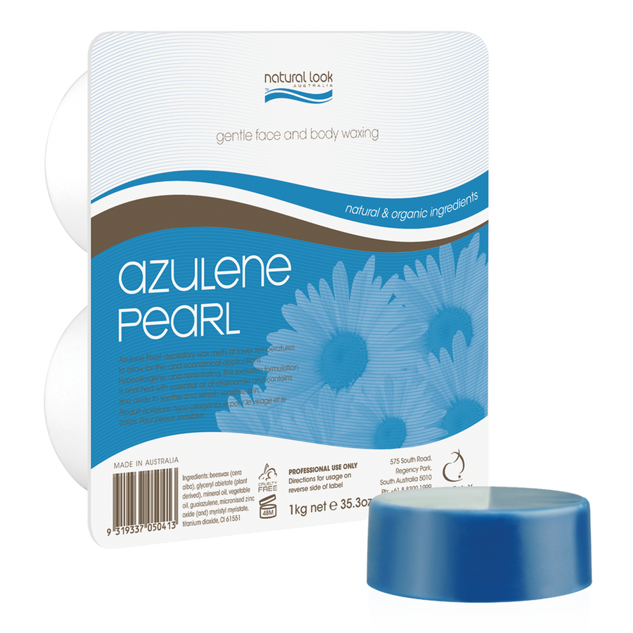 Hot Wax: Azulene Pearl Gentle Face and Body Hot Wax (Gentle/Organic)