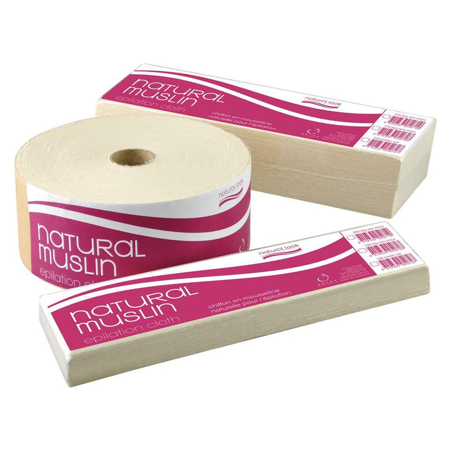 Natural Muslin Epilation Cloth (Pre Cut Strips)