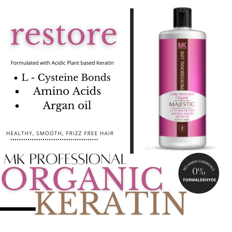 Step 2: Majestic Hair Treatment Organic Keratin (Relaxer)