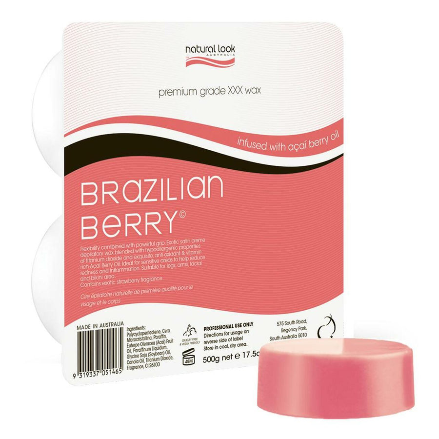 Hot Wax: Brazilian Berry Premium Grade XXX Hot Wax (Sensitive/Mature Skin)