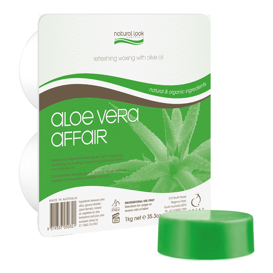 Hot Wax: Aloe Vera Affair - Refreshing Hot Wax with Olive Oil (Unisex)