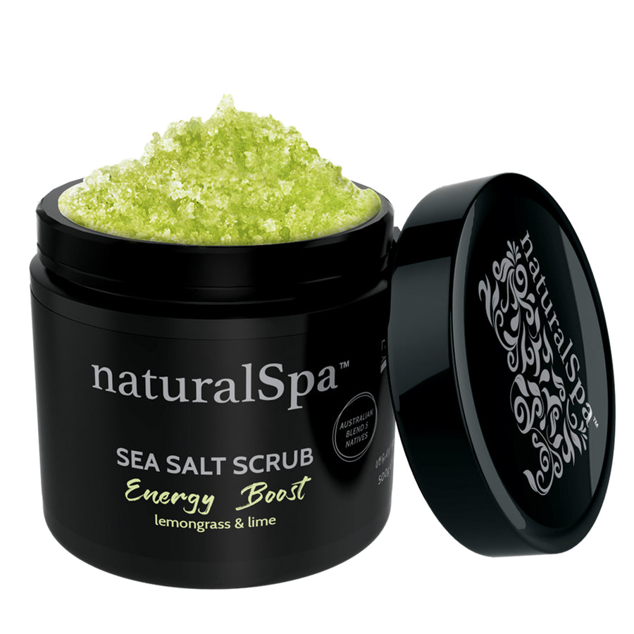 NaturalSpa Energy Boost Sea Salt Scrub (Lemongrass & Lime)