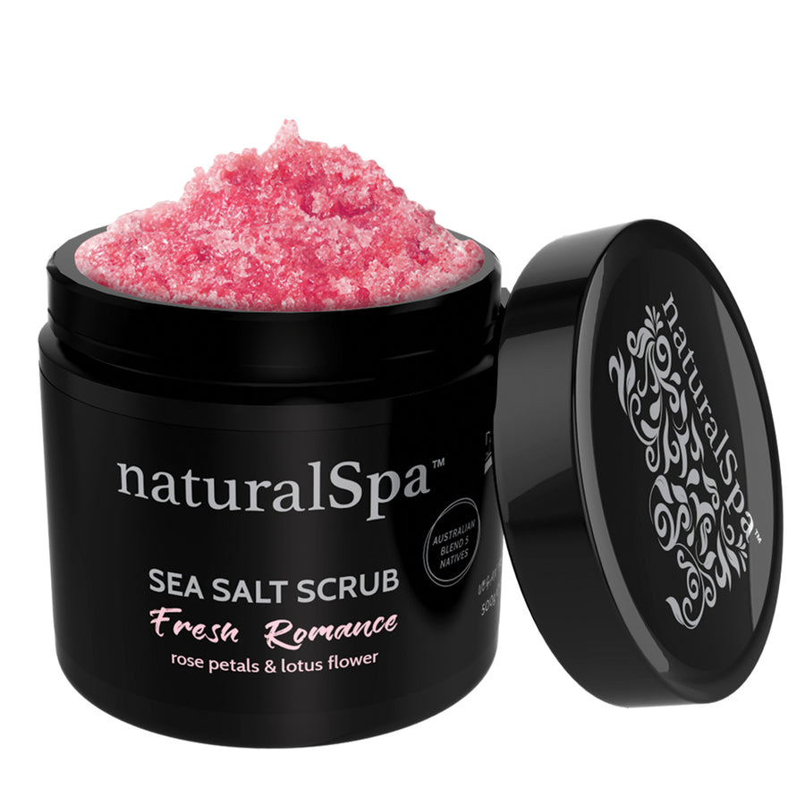 NaturalSpa Fresh Romance Sea Salt Scrub (Rose Petals & Lotus Flower)