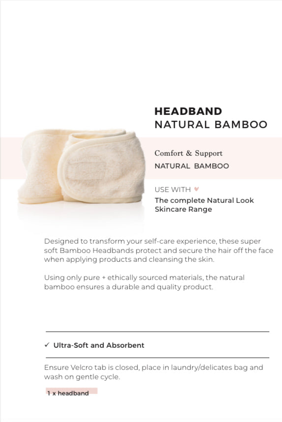 Headband Natural Bamboo