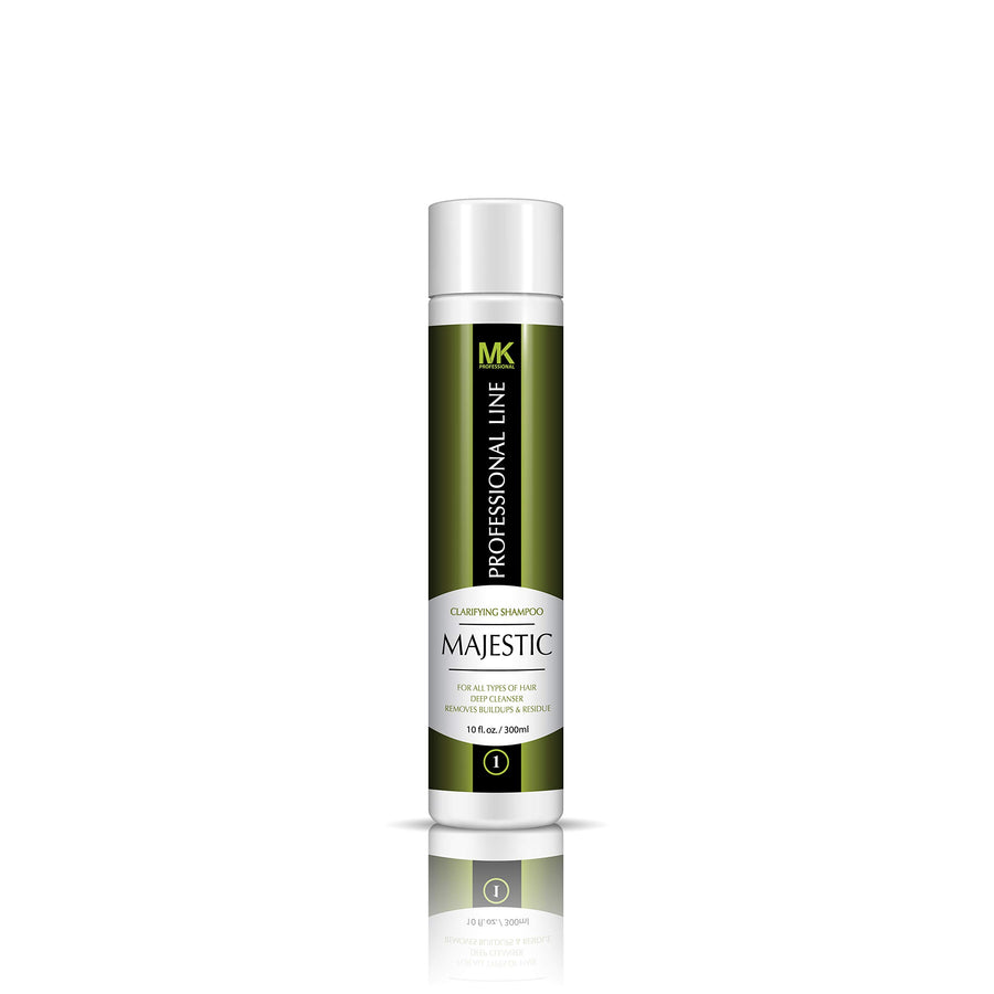 Step 1: MK Professional Clarifying Shampoo Majestic Keratin