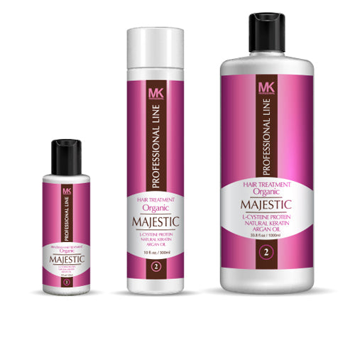 Step 2: Majestic Hair Treatment Organic Keratin (Relaxer)