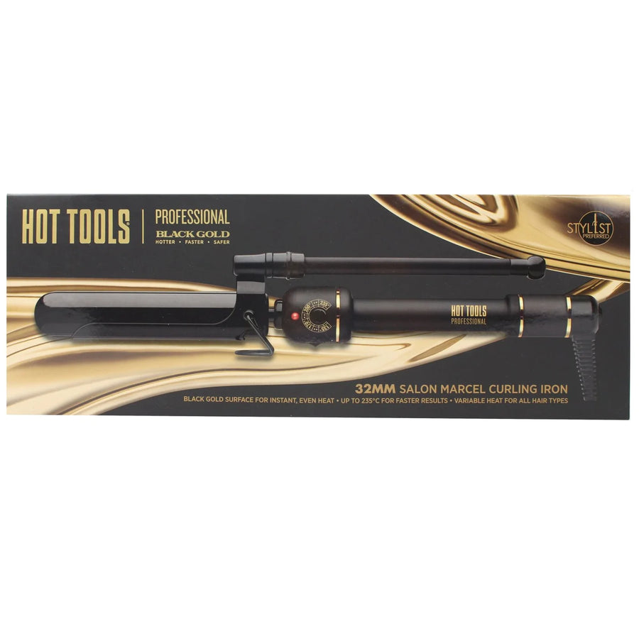 Hot Tools Black Gold Marcel Curling Iron (32mm) Professional Use Only